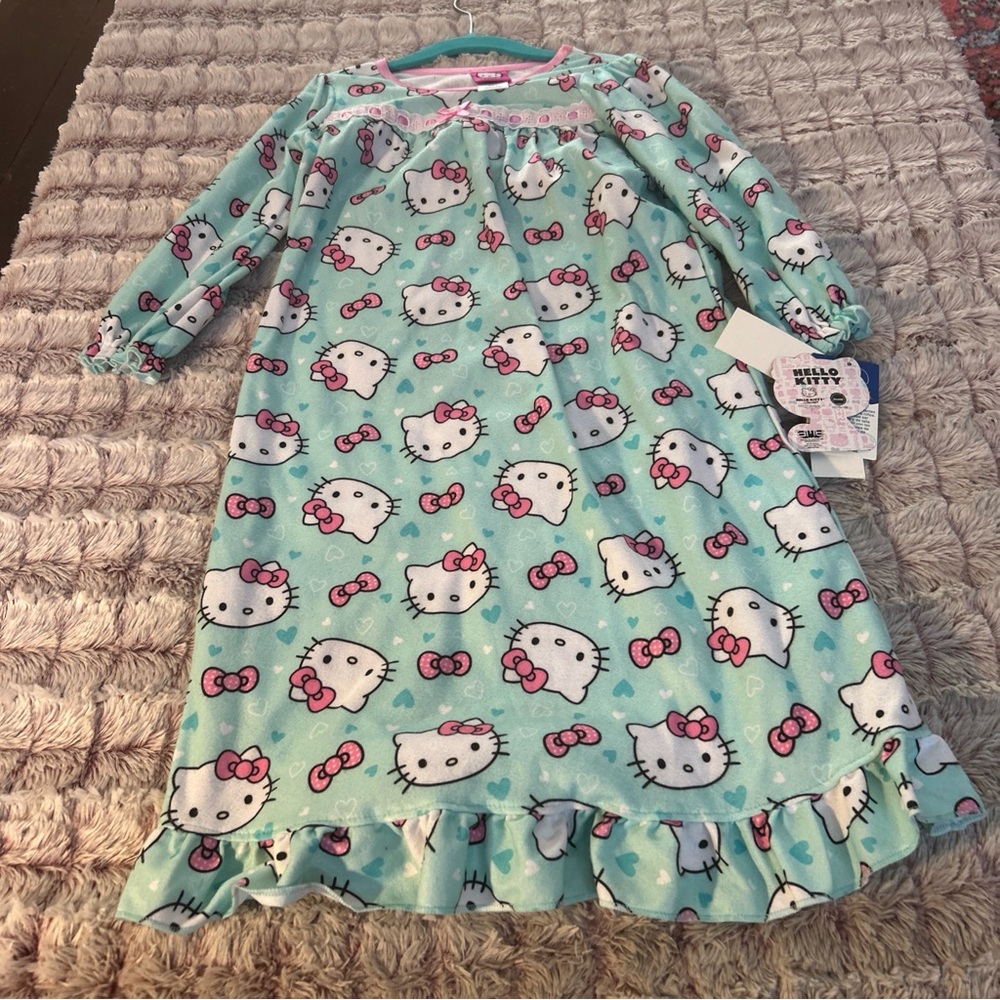 Hello Kitty Kids Nightgown - Aqua and Pink size 4